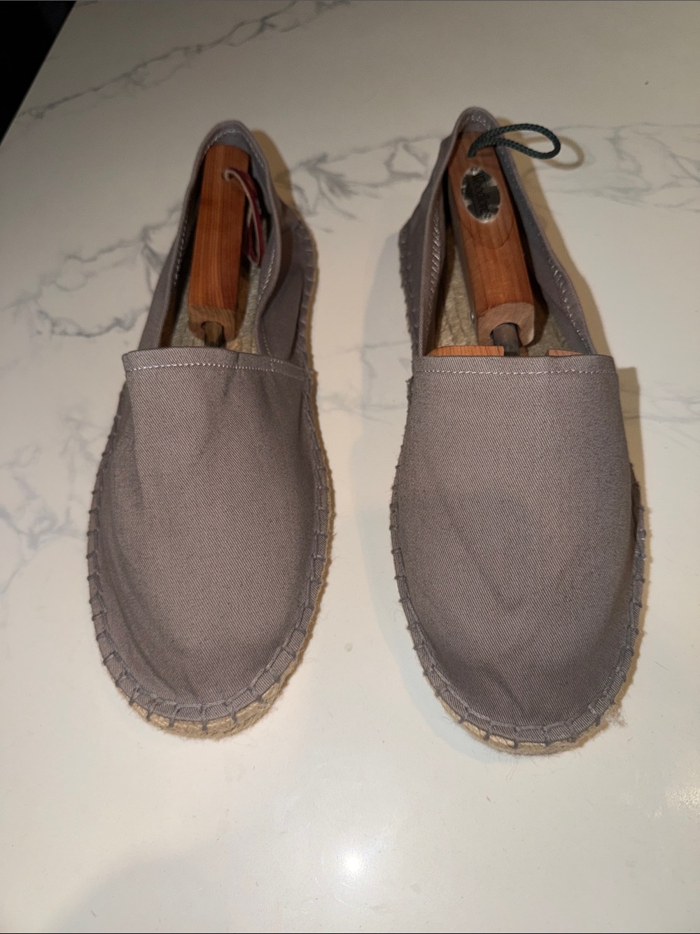 Men's Casual Taupe Slip-On Espadrilles